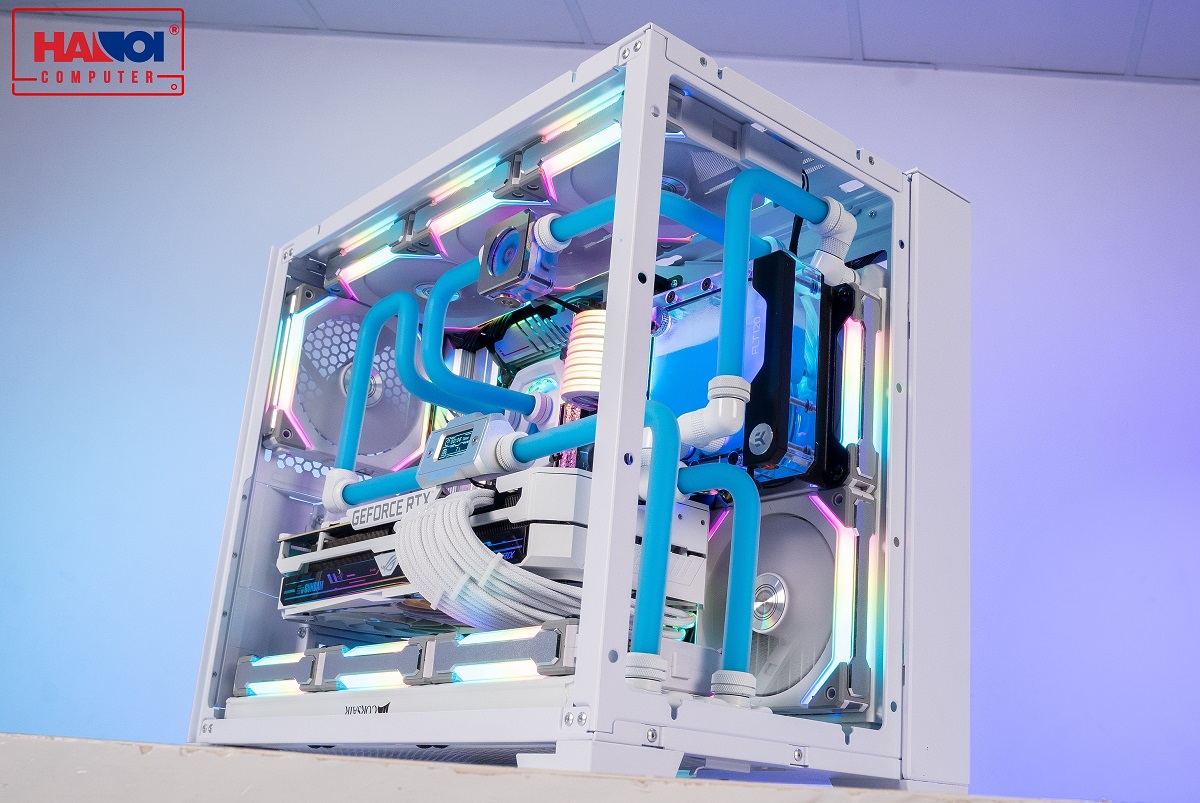 LIAN-LI PC - O11-Dynamic - Mini Snow White watercooling